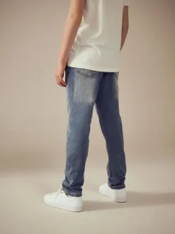 Next Regular Fit Stretch Elasticated Waist Jeans (3-16yrs) Light Blue Best