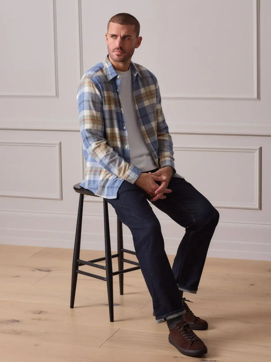 Next Light Blue Signature Long Sleeve Check Shirt Online