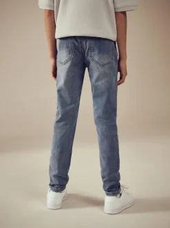 Next Skinny Fit Stretch Elasticated Waist Jeans (3-16yrs) Light Blue Outlet