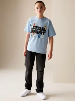 Next Star Wars T-Shirt (3-16yrs) Light Blue Online