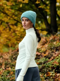 Next Thermal Soft Touch Long Sleeve High Neck Top Light Blue