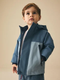 Next Waterproof Fleece Lined Anorak (3mths-7yrs) Light Blue Online