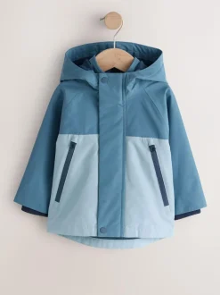 Next Waterproof Fleece Lined Anorak (3mths-7yrs) Light Blue Online