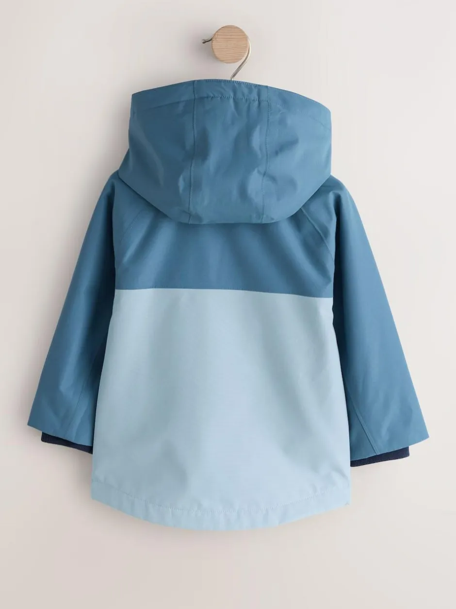 Next Waterproof Fleece Lined Anorak (3mths-7yrs) Light Blue Online