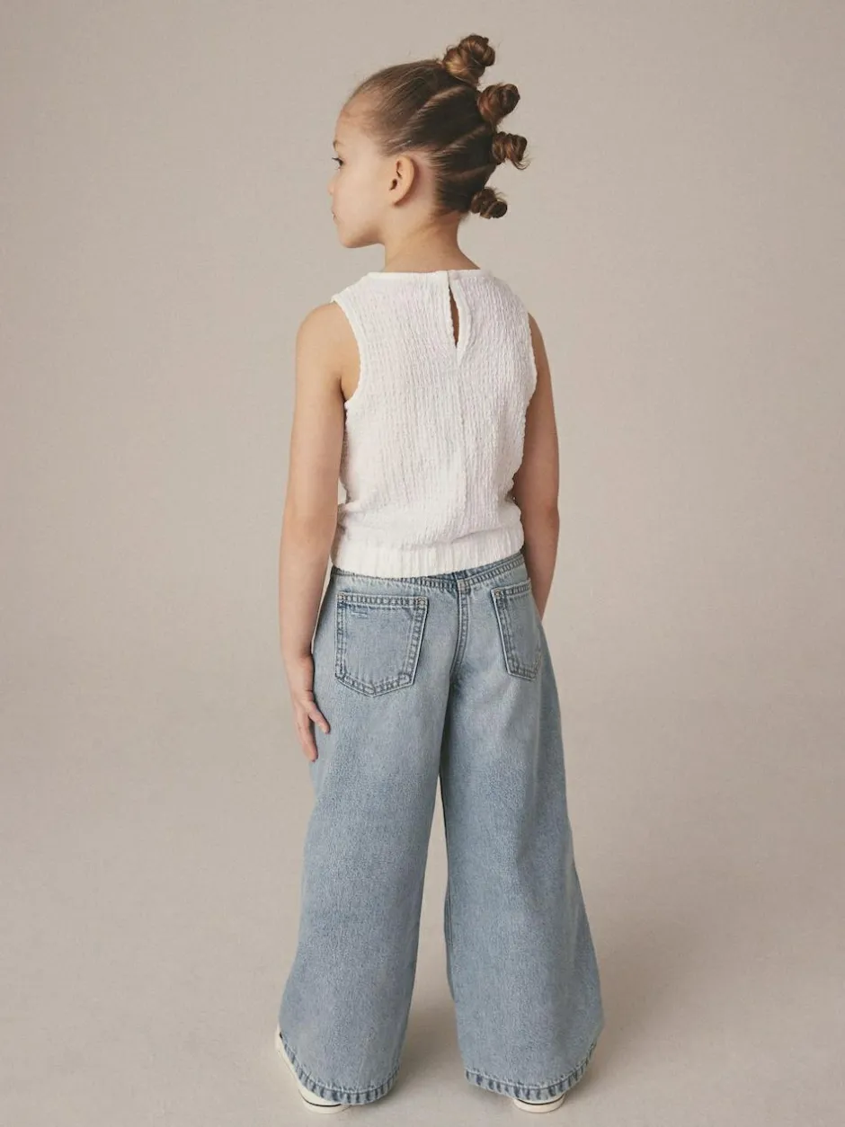 Next Wide Leg Jeans (3-16yrs) Light Blue New