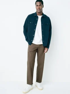 Next Light Brown Regular Tapered Fit Stretch Chinos Trousers Discount