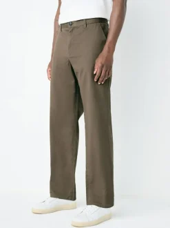 Next Light Brown Relaxed Fit Stretch Chinos Trousers Sale