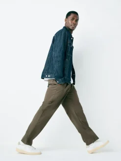 Next Light Brown Relaxed Fit Stretch Chinos Trousers Sale