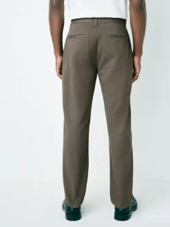 Next Light Brown Slim Fit Stretch Chinos Trousers Best