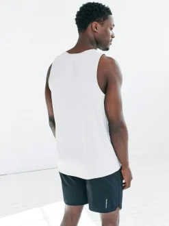 Next Active Gym Textured Training Vest Light Grey Best