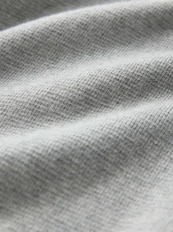 Next N.Premium Regular Fit 100% Cotton Premium Zip-Through Cardigan Light Grey New