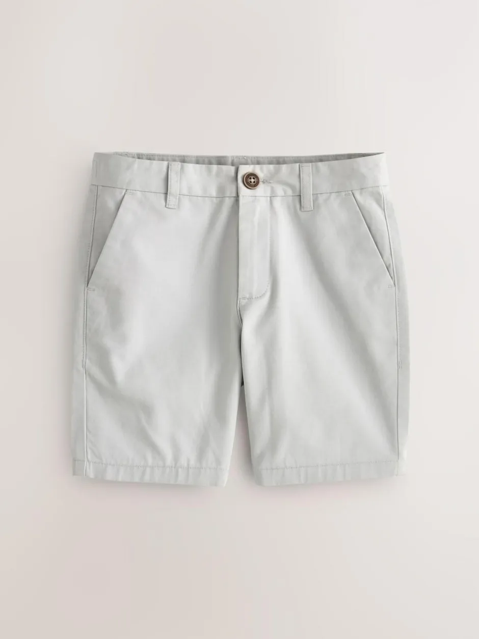 Next Light Grey Regular Fit Chino Shorts (3-16yrs) Outlet