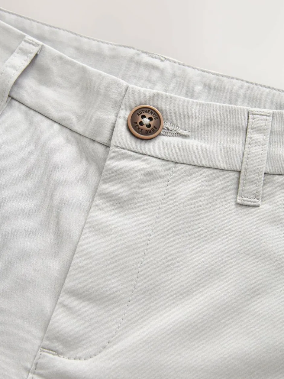 Next Light Grey Regular Fit Chino Shorts (3-16yrs) Outlet