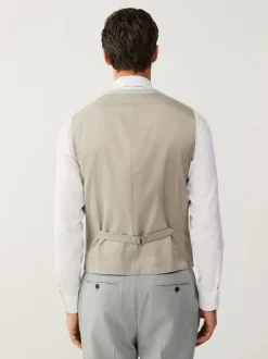 Next Regular Fit Motionflex Stretch Waistcoat Light Grey Discount