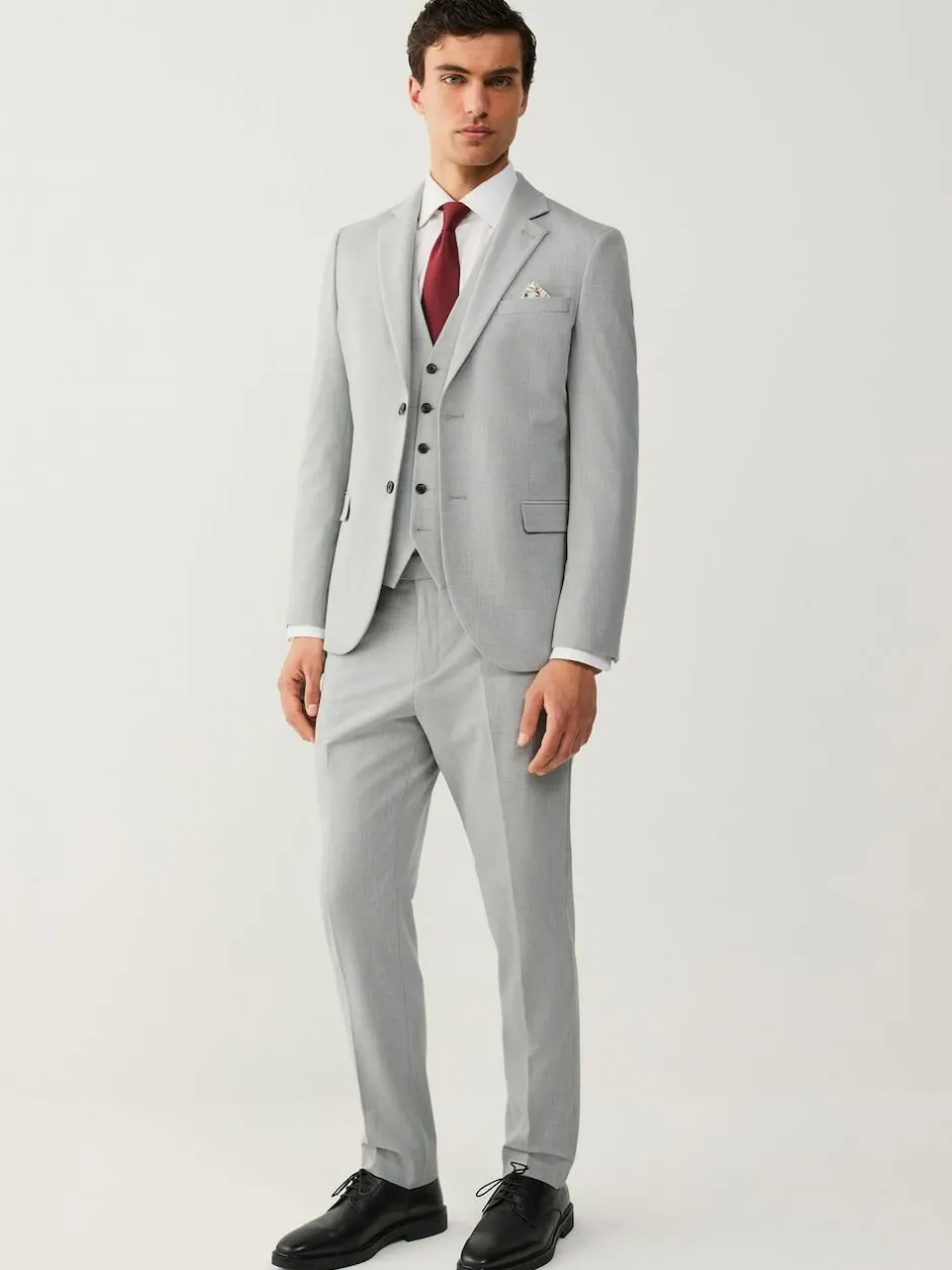 Next Regular Fit Motionflex Stretch Waistcoat Light Grey Discount