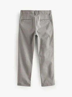 Next Light Grey Regular Fit Stretch Chino Trousers (3-17yrs)