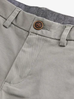 Next Light Grey Regular Fit Stretch Chino Trousers (3-17yrs)