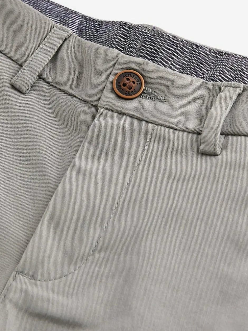 Next Light Grey Regular Fit Stretch Chino Trousers (3-17yrs)