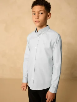 Next Light Grey Single Oxford Shirt (3-16yrs)