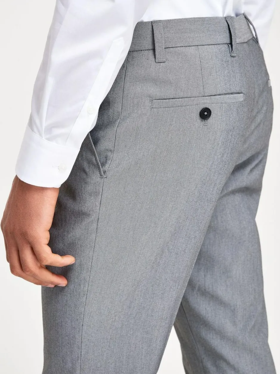 Next Light Grey Slim Fit Stretch Smart Trousers Best
