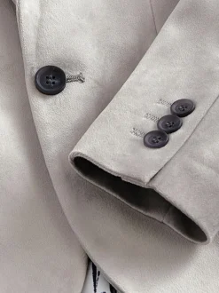 Next Velvet Blazer (3-16yrs) Light Grey Clearance
