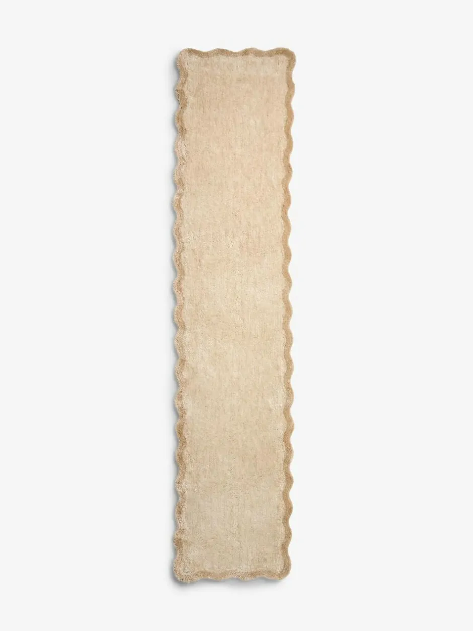 Next Light Natural Soft Scallop Washable Runner Sale