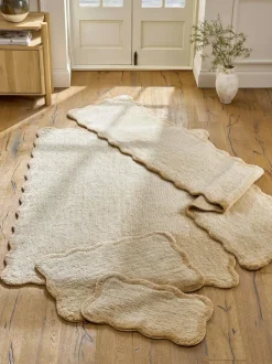 Next Light Natural Soft Scallop Washable Runner Sale