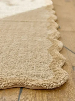 Next Light Natural Soft Scallop Washable Runner Sale