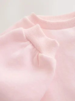 Next Light Pink House Crew Neck Sweatshirt (3mths-7yrs) Clearance