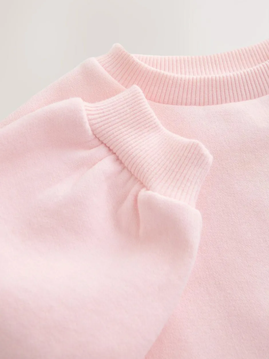 Next Light Pink House Crew Neck Sweatshirt (3mths-7yrs) Clearance