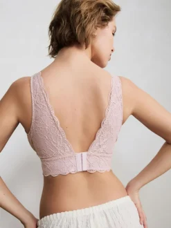 Next Non Pad Non Wire Total Support Lace Bra Light Pink New