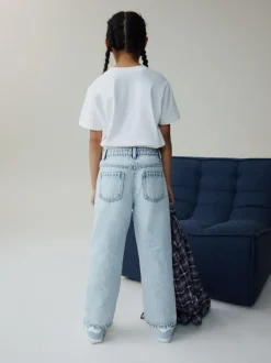 Next Straight Leg Jeans (3-16yrs) Light Wash