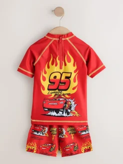 Next Rash Vest and Swim Shorts Set (3mths-7yrs) Lightening McQueen
