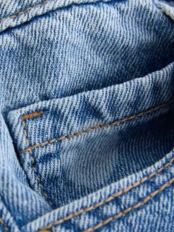 Next Lightwash Polka Dot Barrel Jeans (3-16yrs) New