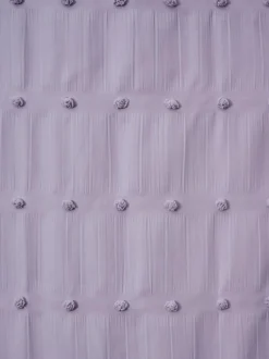 Next Bobble Pom Eyelet Blackout Curtains Lilac Hot
