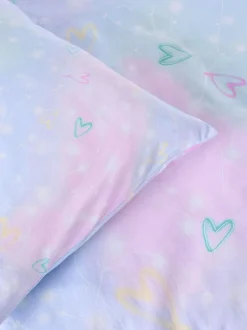 Next Supersoft 100% Brushed Cotton Duvet Cover and Pillowcase Set Lilac Fairy Light Best
