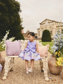 Next Scuba Occasion Dress (3mths-7yrs) Lilac Floral Online