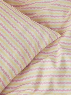 Next Duvet Cover and Pillowcase Set Lilac Flower Checkerboard Clearance