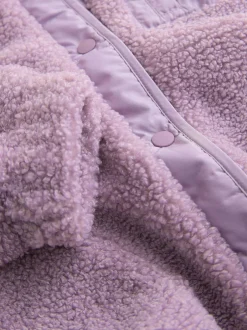 Next Button Up Fleece Jacket (3-16yrs) Lilac Purple Sale