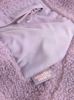 Next Button Up Fleece Jacket (3-16yrs) Lilac Purple Sale