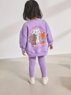 Next Lilac Purple Disney Aristocats Sweatshirt & Leggings Set (3mths-7yrs) Best