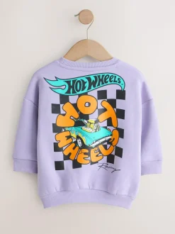 Next Lilac Purple Hot Wheels Crew Neck Sweatshirt (9mths-8yrs) Sale