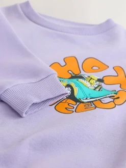 Next Lilac Purple Hot Wheels Crew Neck Sweatshirt (9mths-8yrs) Sale