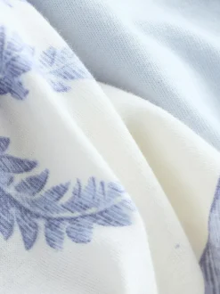 Next Short Sleeve Pyjamas Lilac Purple Palm Clearance