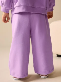 Next Lilac Purple Wide Leg Sweat Joggers (3mths-7yrs) Clearance