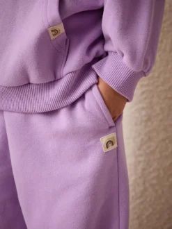 Next Lilac Purple Wide Leg Sweat Joggers (3mths-7yrs) Clearance