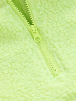 Next Active Borg Hooded Jacket Lime Green Sale