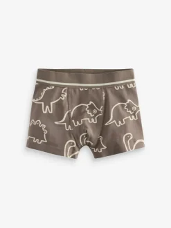 Next Linear Dino Print Junior Pattern Trunks 5 Pack (1.5-16yrs) Best