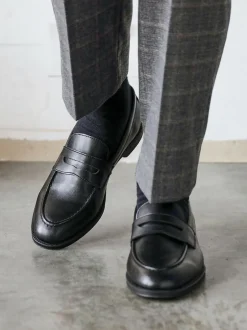 Linzi Aurelio Penny Loafers Black Sale