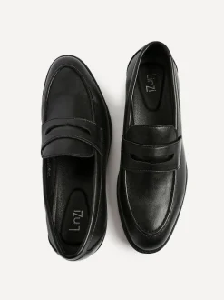 Linzi Aurelio Penny Loafers Black Sale
